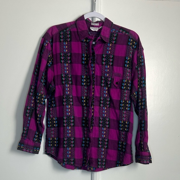 Vintage Plaid Hearts Top - Picture 2 of 7